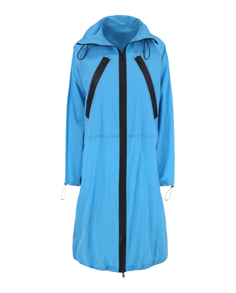 Bottega Veneta Waterproof Parka Bright Blue