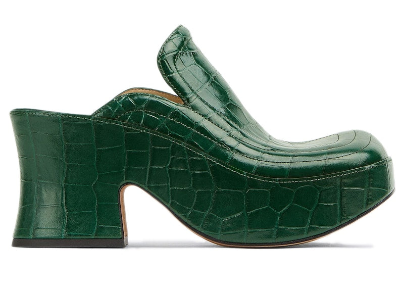 Bottega Veneta Wedge Clog Dark Green (Women's)