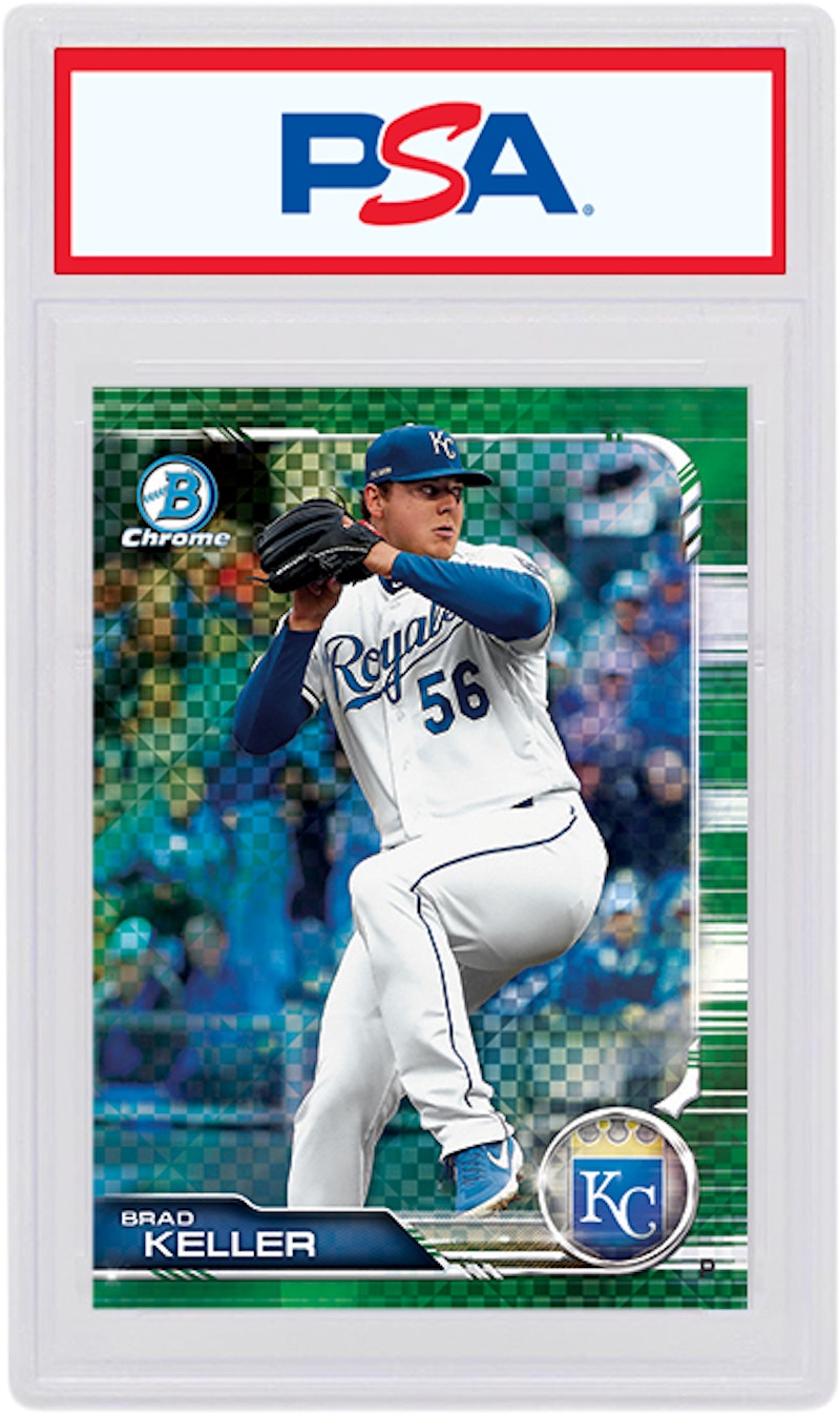 Brad Keller 2019 Bowman Chrome X Rookie Green X-Fractor /31 #54 (PSA or BGS Graded)