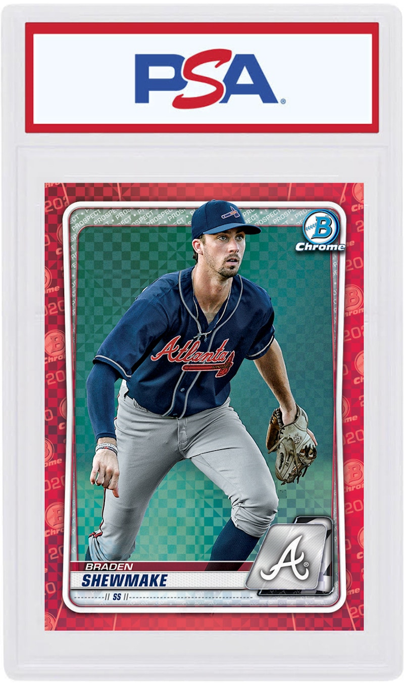 Braden Shewmake 2020 Bowman Chrome X Red X-Fractor 1/1 #BCP-219 (PSA or BGS Graded)