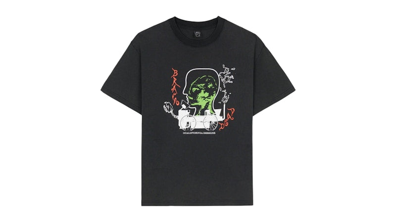 Brain Dead Alien Tractor T-shirt Washed Black