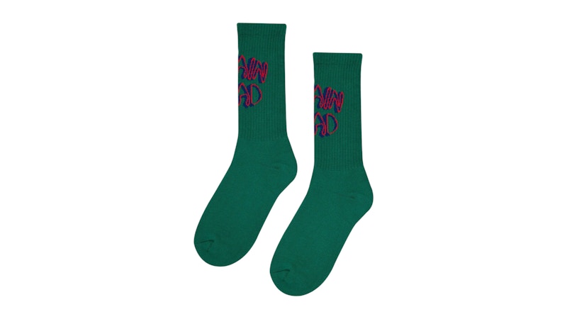 Brain Dead Bd Stringy Socks Green