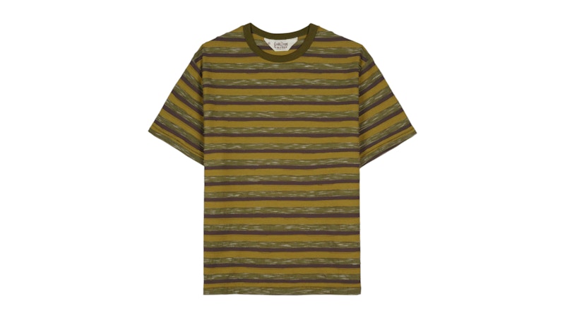 Brain Dead Casey Striped T-Shirt Moss