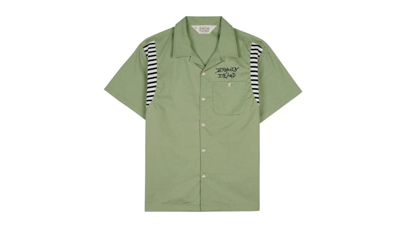Brain Dead Cobra Flocked Bowling Shirt Sprout