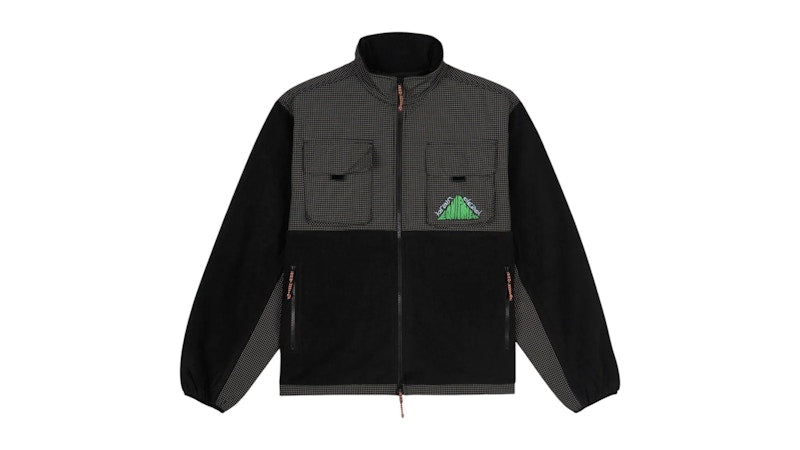 Brain Dead Equipment Ripstop Zip Fleece Jacket Black