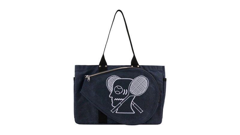 Brain Dead Equipment Waxed Canvas Tennis Tote Navy