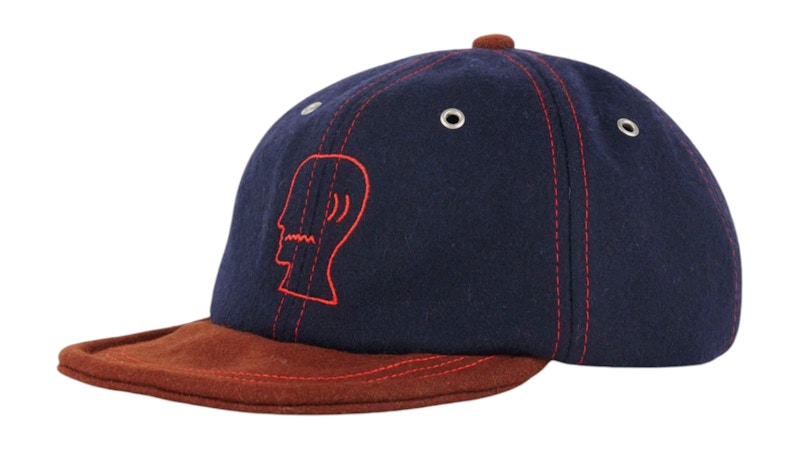 Brain Dead Flannel Wire Brim Hat Navy