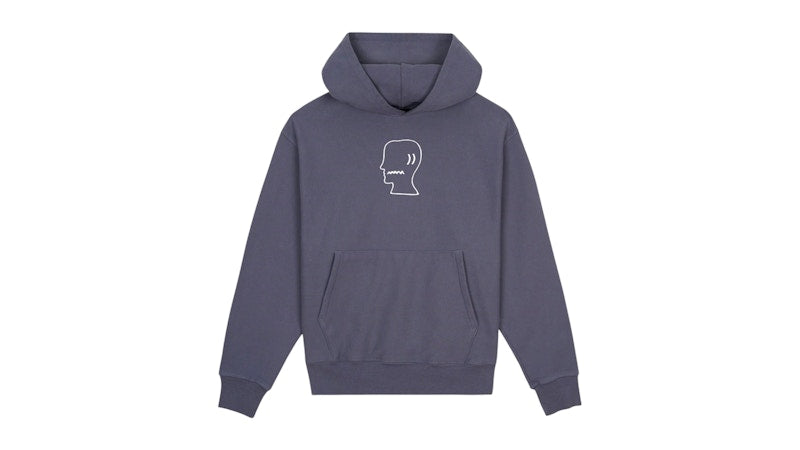 Brain Dead Logohead Hoodie Slate