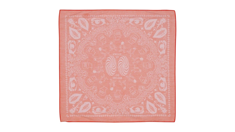 Brain Dead Logohead Paisley Bandana Burgundy