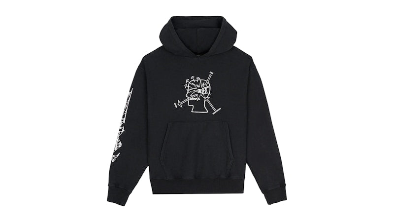 Brain Dead Neuro Free Association Hoodie Washed Black