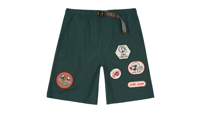 Brain Dead Nylon Baggy Climber Short Forest Green