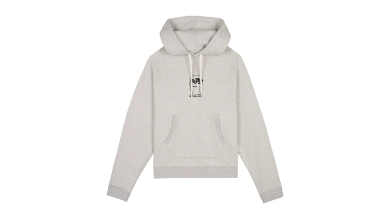 Brain Dead x A.P.C. Fleece Logo Head Raglan Hoodie Oatmeal