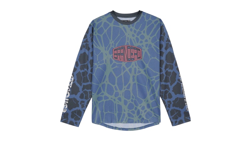 Brain Dead x Attaquer Long Sleeve Tech T-shirt Blue/Multi