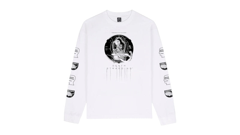 Brain Dead x Death Stranding Long Sleeve T-Shirt White