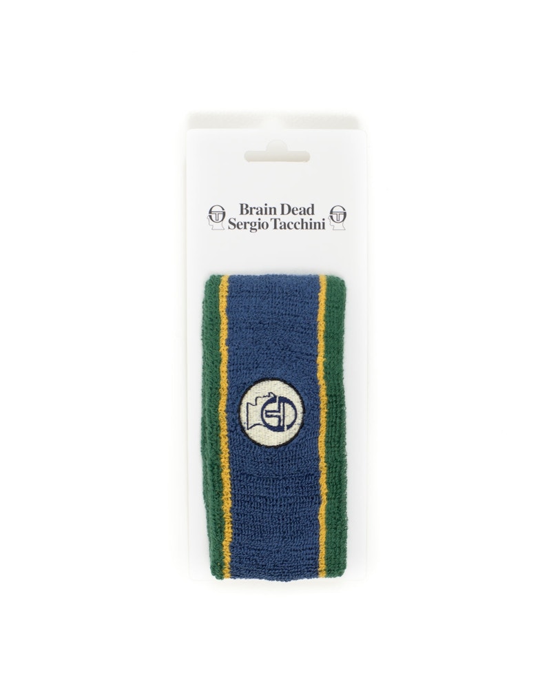 Brain Dead x Sergio Tacchini Headband BD Navy
