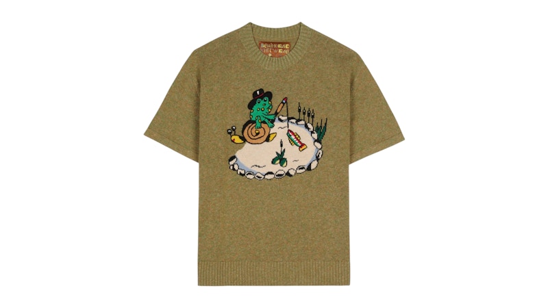 Brain Dead x South2 West8 Short Sleeve Sweater Moss