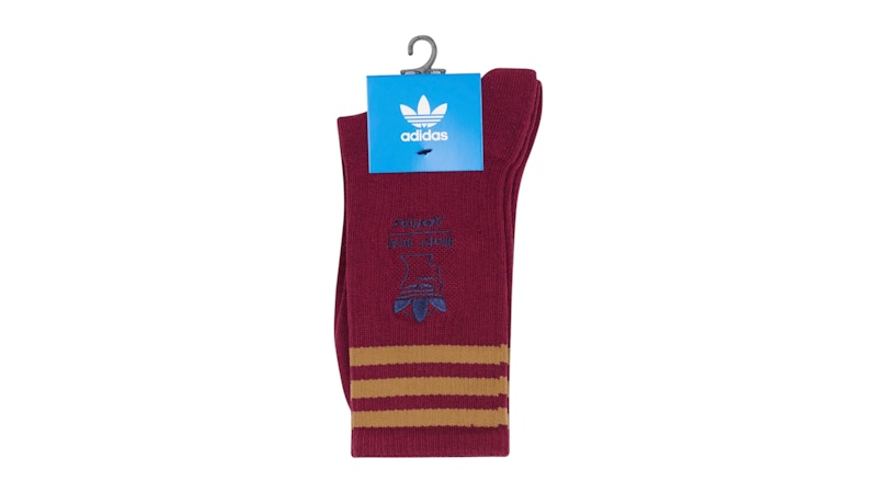 Brain Dead x adidas Socks Maroon