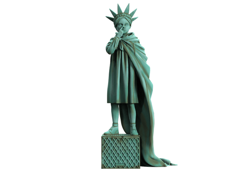 Brandalised Mighty Jaxx Liberty Girl Freedom Edition Figure