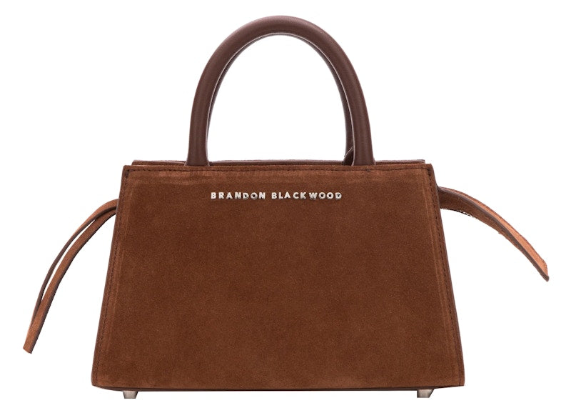 Brandon Blackwood Arlen Bag Brown Suede