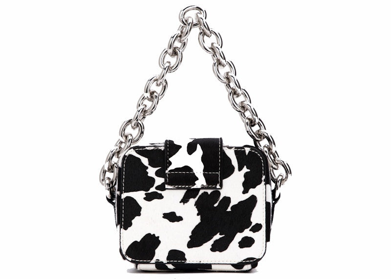 Brandon Blackwood Caro Buckle Bag Cow Print Ponyhair