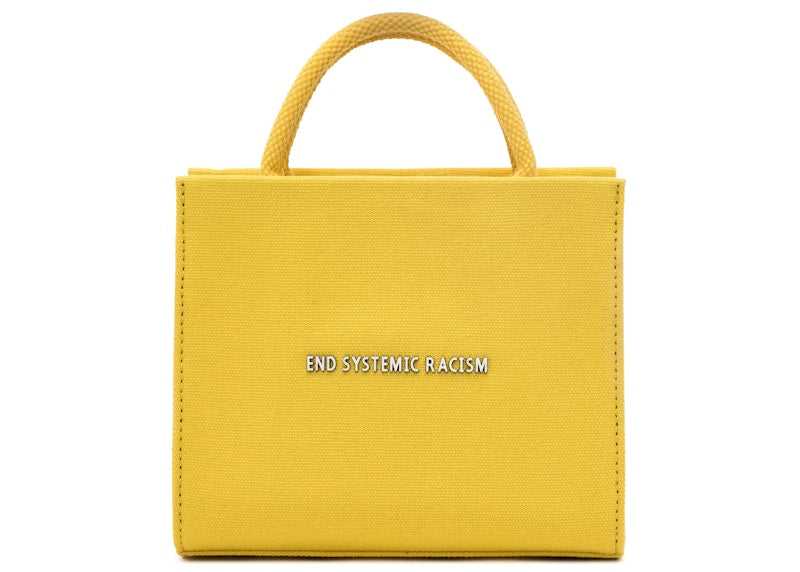 Brandon Blackwood "End Systemic Racism" ESR Tote Canvas Yellow