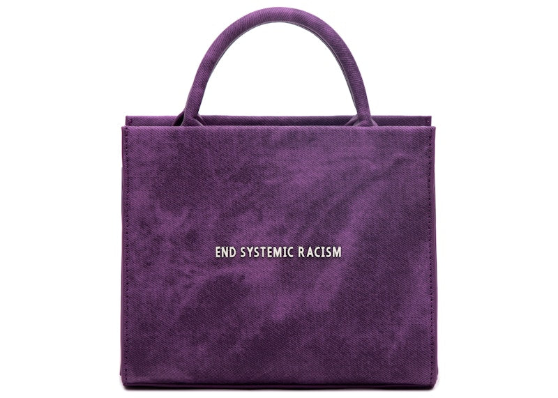 Brandon Blackwood "End Systemic Racism" ESR Tote Wax Denim Purple