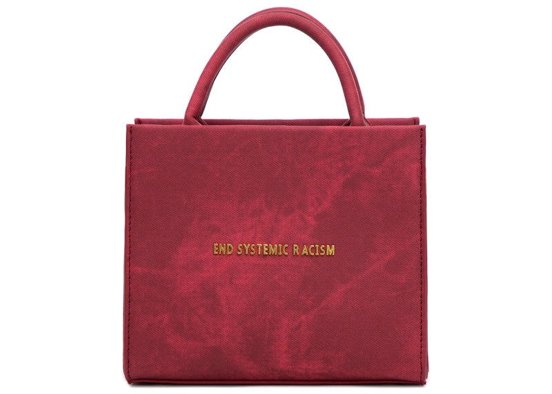 Brandon Blackwood "End Systemic Racism" ESR Tote Wax Denim Red