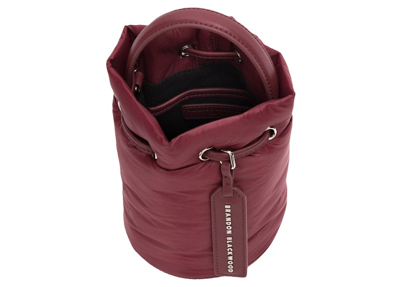 Brandon Blackwood Kamal Bucket Bag Puffer Oxblood