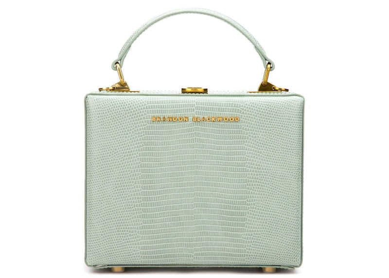 Brandon Blackwood Kendrick Trunk Embossed Green Lizard