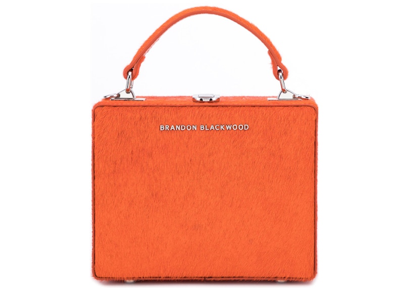 Brandon Blackwood Kendrick Trunk Mini Burnt Orange Ponyhair