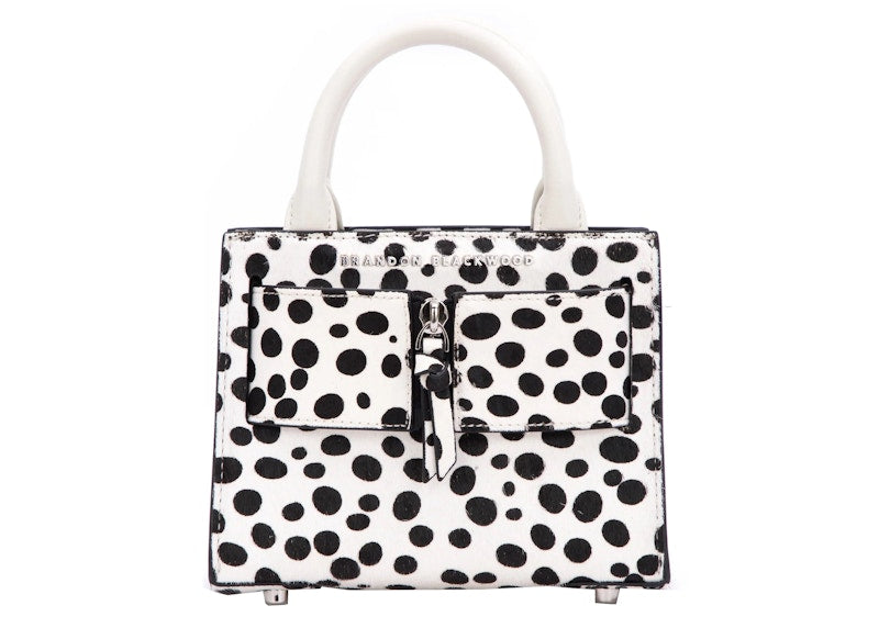 Brandon Blackwood Kuei Bag Ponyhair Dalmatian Print