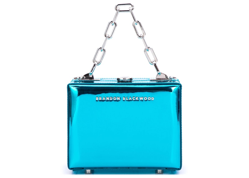 Brandon Blackwood Mini Kendrick Trunk Blue Metallic Mirror