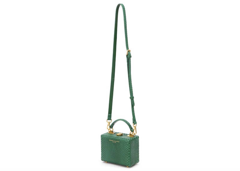 Brandon Blackwood Mini Kendrick Trunk Python Forest Green