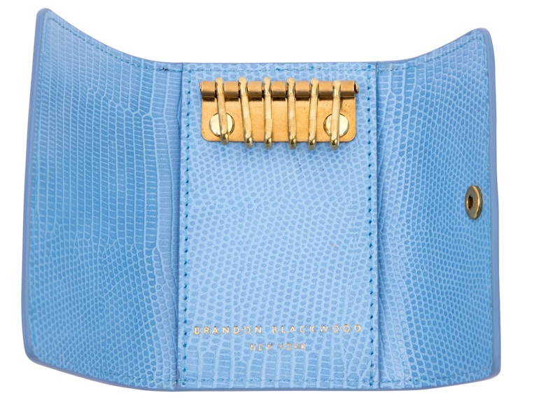 Brandon Blackwood Neema Key Pouch Blue Lizard