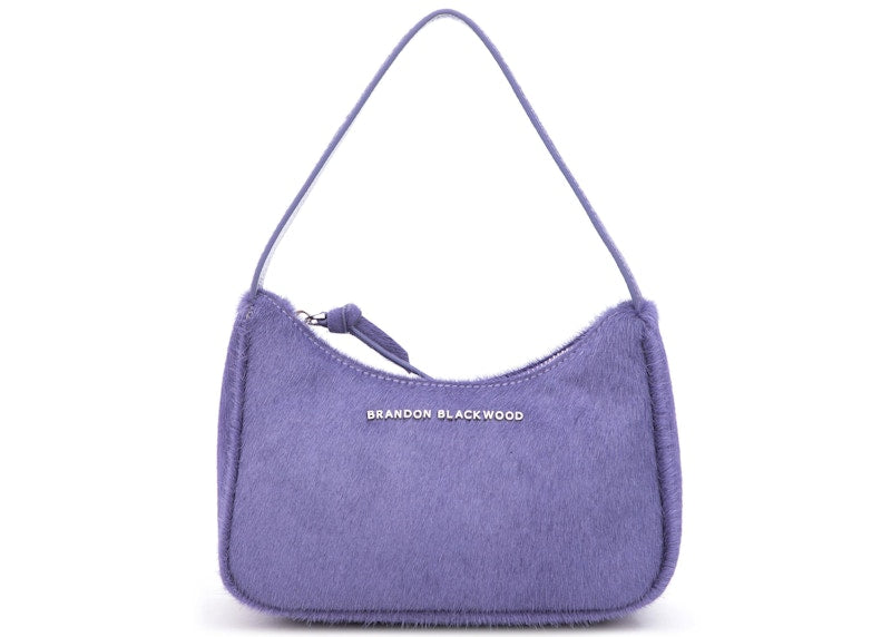 Brandon Blackwood Syl Bag Purple Ponyhair