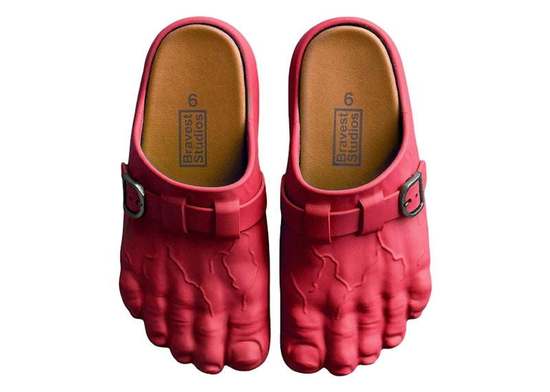 Bravest Studios Foot Clog Red