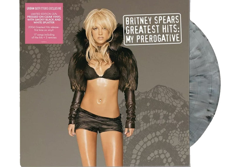 Britney Spears Greatest Hits: My Preogative Limited Edition 2XLP Vinyl Smokey Black & White Splatter