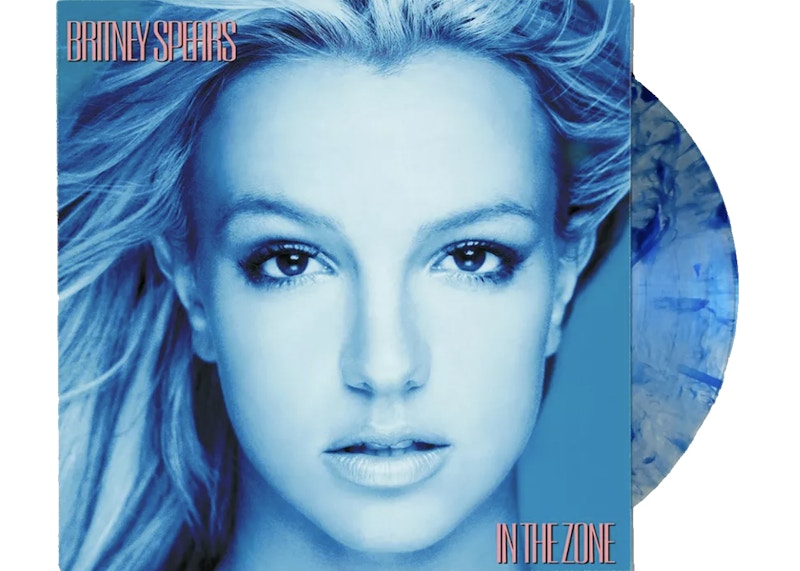 Britney Spears In The Zone Limited Edition LP Vinyl Blue & White Splatter
