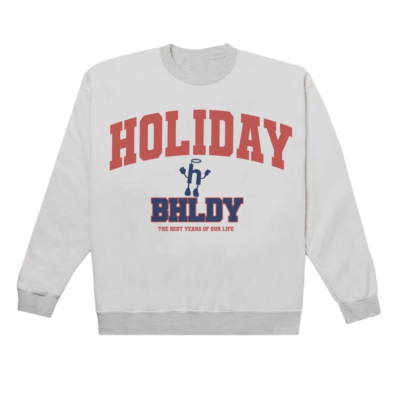 Brockhampton x Holiday Reversible Crewneck White