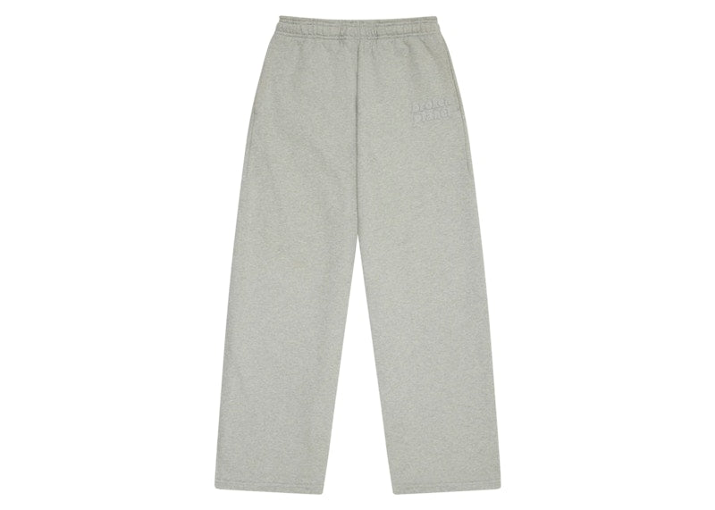 Broken Planet Basics Wide Leg Sweatpants Heather Grey
