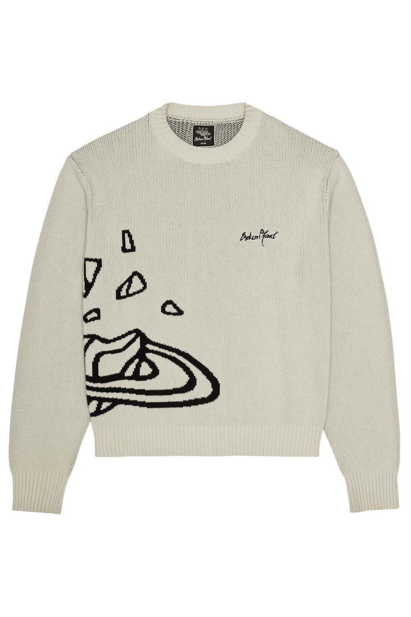 Broken Planet Broken Planet Knit Sweater Bone White