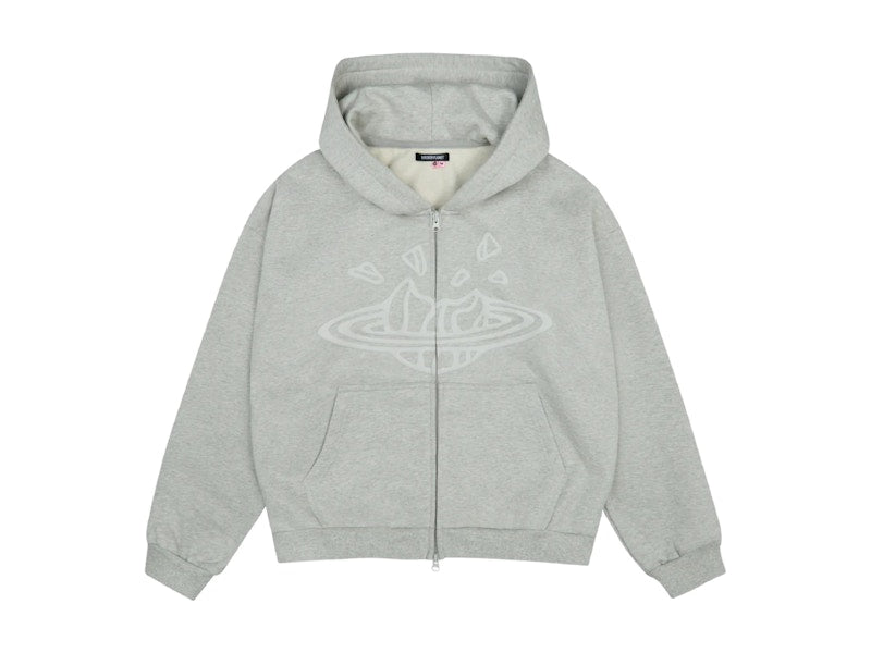 Broken Planet Broken Planet Zip Up Hoodie Ash Heather Grey