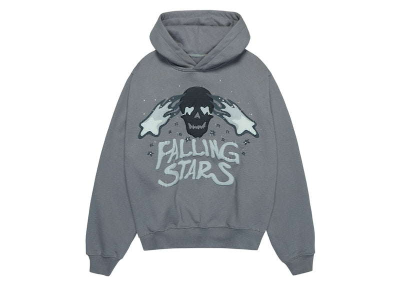 Broken Planet Falling Stars Hoodie Dark Gray