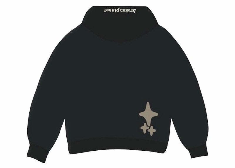 Broken Planet Far Side of the Moon Hoodie Soot Black