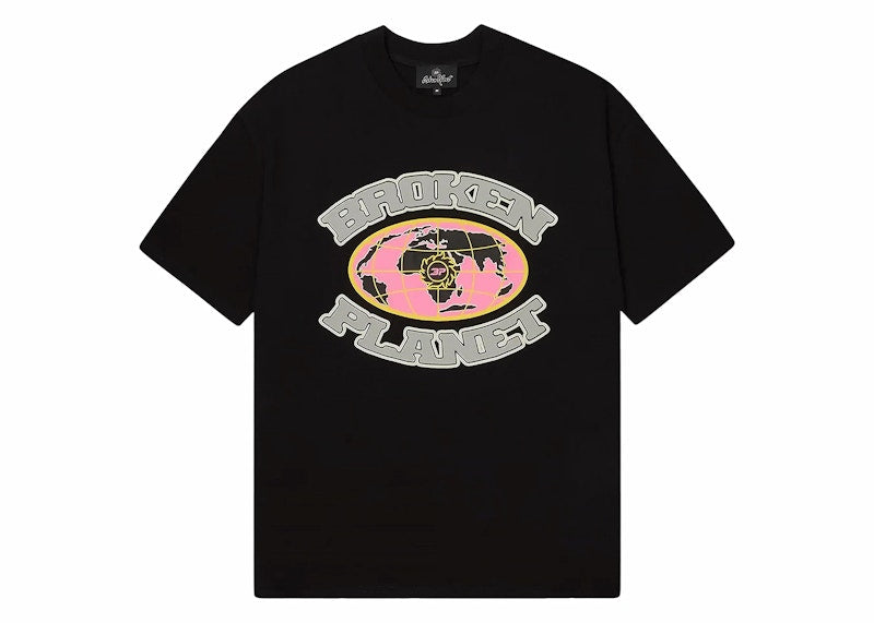 Broken Planet Grid T-shirt Midnight Black