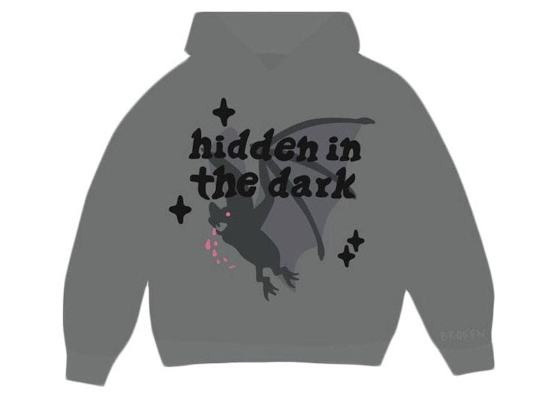Broken Planet Hidden in the Dark Hoodie Shadow Grey