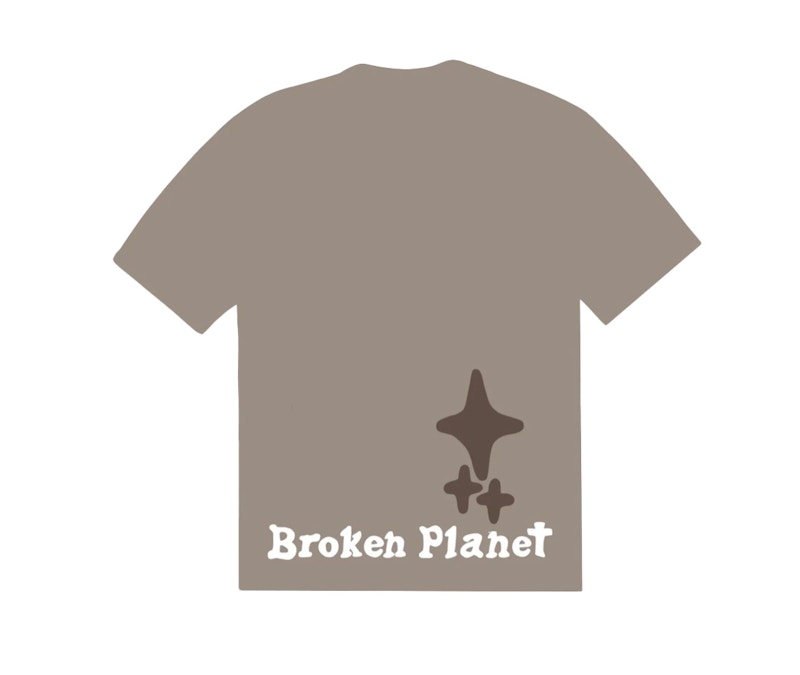 Broken Planet Trust Your Universe T-shirt Sand
