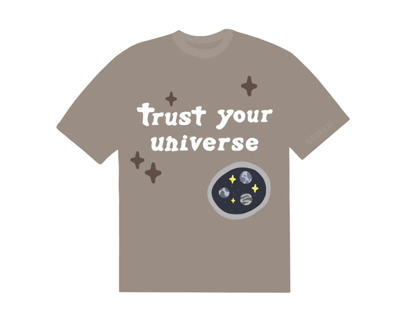 Broken Planet Trust Your Universe T-shirt Sand