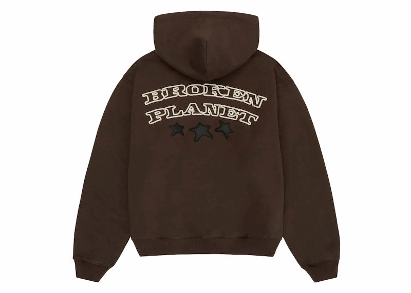 Broken Planet Out Of Service Hoodie Brown