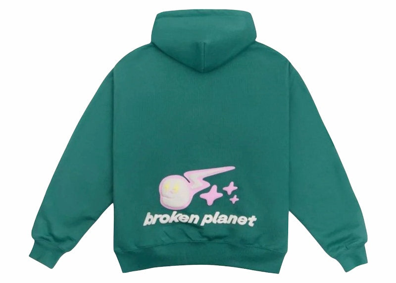 Broken Planet Speed Of Light Hoodie Green